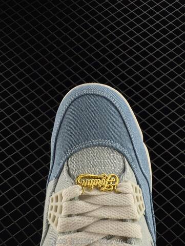 Jordan Air Jordan 4 Light Blue White Gold Gum EU 36-47 Basketball Shoe - Unisex (BS-81412)