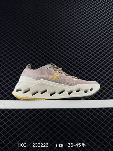 On Cloudsurfer Cloudtec Phase Taupe Cream Yellow EU 36-45 Running Shoe Running Sneakers - Unisex (BS-85475)
