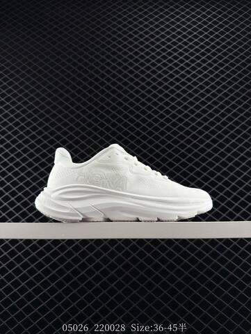 HOKA ONE ONE Clifton 10 All White EU 36-45 Running Shoe Running Sneakers - Unisex (BS-86638)