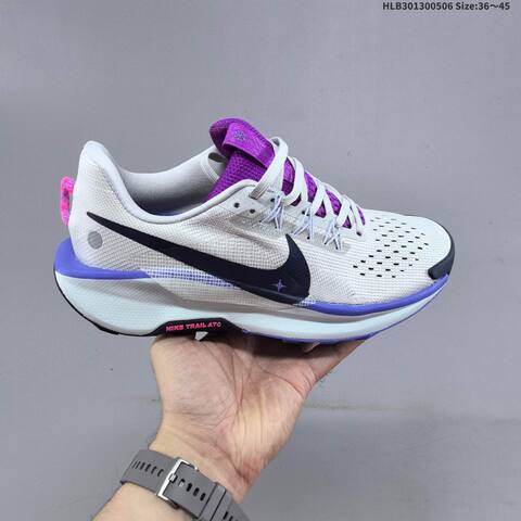 Nike Reactx Pegasus Trail 5 DV3865 White Purple Black Pink EU 36-45 Trail Shoe - Unisex (BS-60473)