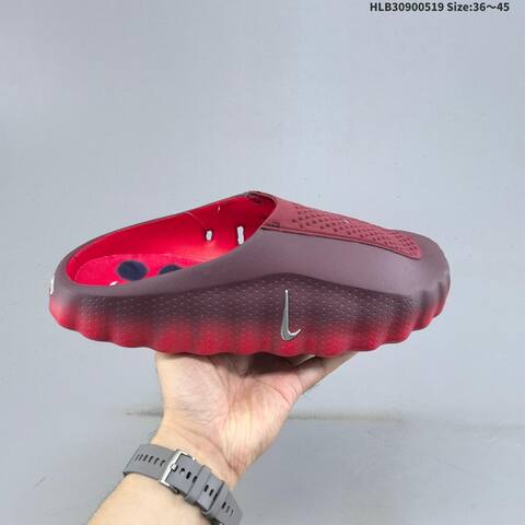 Nike Mind 001 Burgundy Red Silver EU 36-45 Slides - Unisex (BS-60268)