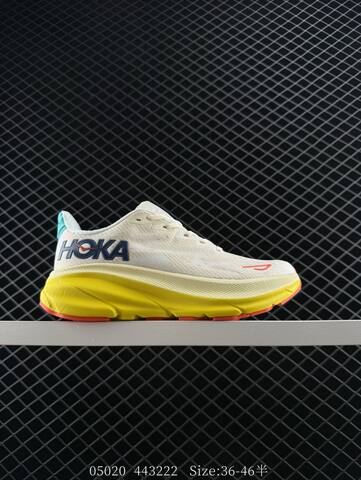 HOKA ONE ONE Clifton 9 Cream Yellow Teal Red Navy EU 36-46 Running Shoe Running Sneakers - Unisex (BS-86642)
