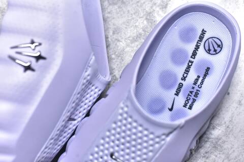 Nike NOCTA x Nike Mind 001 Concepts Light Purple Silver Slides (BS-59695)