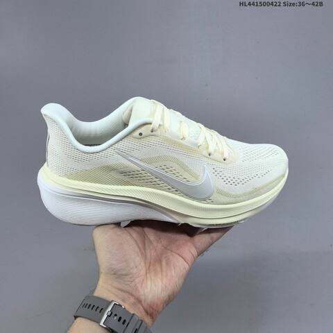 Nike Zoom Pegasus 42 Cream White Light Beige EU 36-42 Running Shoe - Unisex (BS-60583)