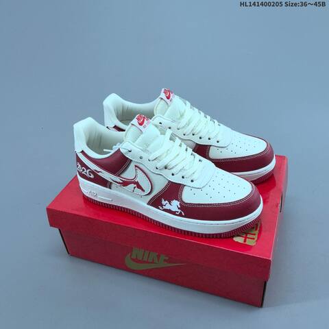 Nike Air Force 1 Low Off White Red White EU 36-45 Sneaker - Unisex (BS-61531)