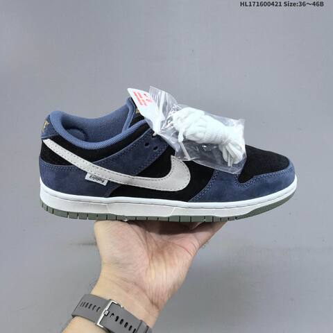 Nike SB Dunk Low Navy Black White Olive EU 36-46 Skate Shoe - Unisex (BS-60612)