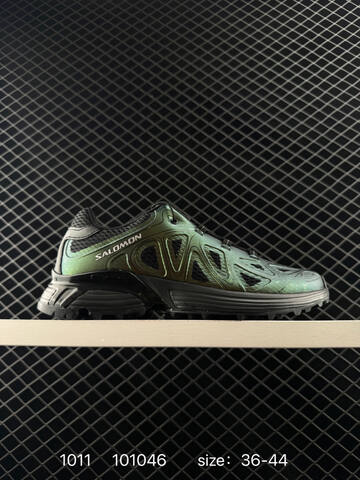 Salomon XT Whisper Iridescent Green Black 36-44 Trail Shoe Trail Running Sneakers - Unisex (BS-85966)