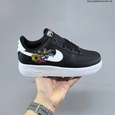 Nike Air Force 1 07 Black White Yellow Pink Gray EU 36-45 Sneaker - Unisex (BS-60706)