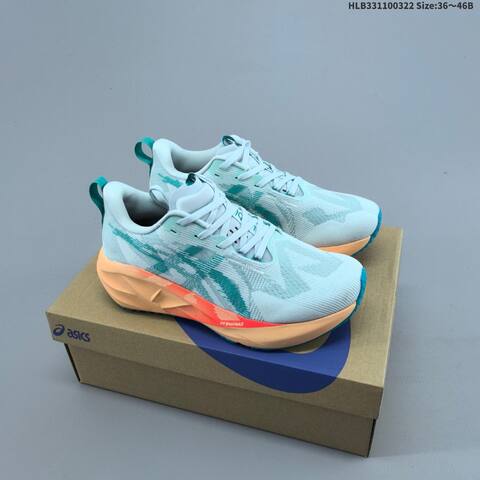 ASICS NOVABLAST 5 Blue White EU 36-46 Running Shoe Running Sneakers - Unisex (BS-68983)