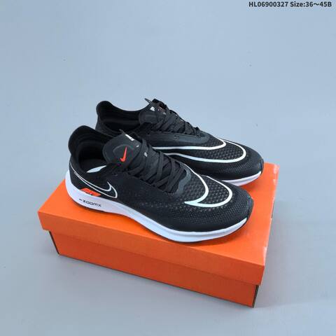 Nike ZoomX Streakfly Black White Orange Pink Purple EU 36-45 Running Shoe - Unisex (BS-61091)