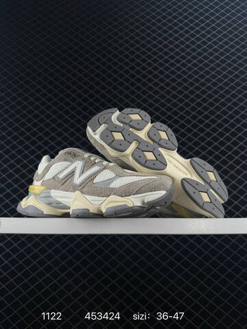 New Balance 9060 Grey White Cream Yellow EU 36-47 Sneaker - Unisex (BS-82565)