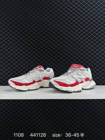 New Balance 9060 U9060IAB Grey Red White Off White Black EU 36-45 Sneaker - Unisex (BS-82612)