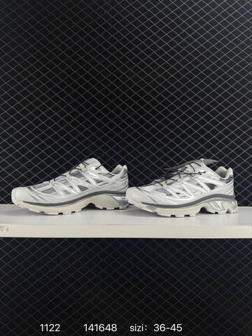 Salomon XT-6 SENSIFIT Silver White Grey Cream EU 36-45 Trail Shoe Trail Running Sneakers - Unisex (BS-85920)