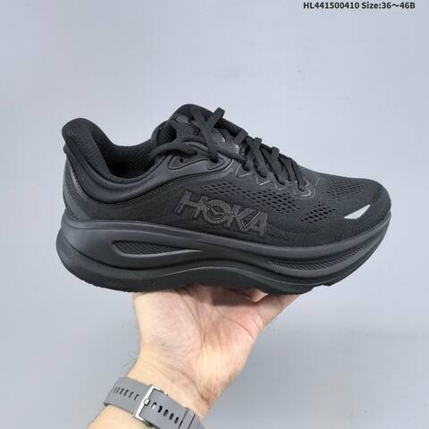 HOKA ONE ONE Bondi 9 Black EU 36-46 Running Shoe Running Sneakers - Unisex (BS-69356)