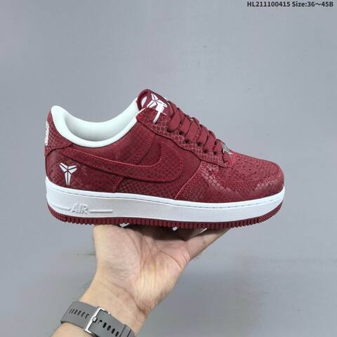 Nike Air Force 1 07 Burgundy White EU 36-45 Sneaker - Unisex (BS-60729)