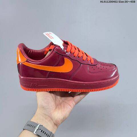 Nike Air Force 1 07 Burgundy Orange Yellow Green EU 36 45 Sneaker EU 36-45 - Unisex (BS-60977)