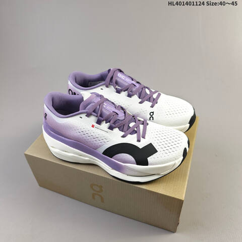 On Running Cloudboom Max 3 MF30314651 White Black Gray Purple EU 36 45 Running Shoe EU 36-45 Running Sneakers - Unisex (BS-69777)