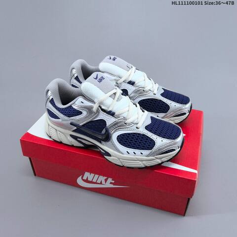 Nike V5 RNR Navy Silver White Grey EU 36-47 Running Shoe - Unisex (BS-62277)