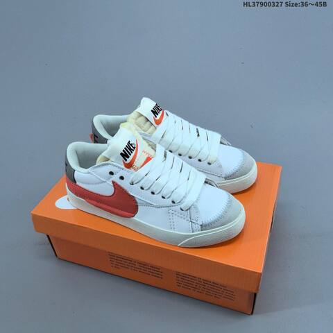 Nike Blazer Low 77 Jumbo White Brown Grey Sail EU 36-45 Skate Shoe - Unisex (BS-61110)