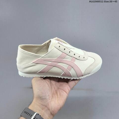 Onitsuka Tiger Mexico 66 Slip On Cream Pink Navy EU 36-45 Sneaker Casual Sneakers - Unisex (BS-68843)