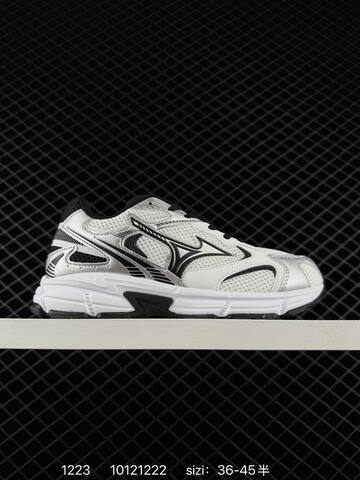 Mizuno Racer S 1906 Black Grey White Silver EU 36-45 Running Shoe Running Sneakers - Unisex (BS-73540)