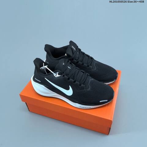 Nike Air Zoom Pegasus 41 Black White Neon Pink EU 36-45 Running Shoe - Unisex (BS-60120)