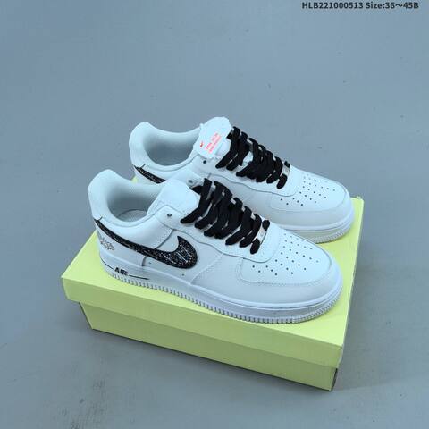 Nike Air Force 1 07 Low White Black Green EU 36-45 Sneaker - Unisex (BS-60348)