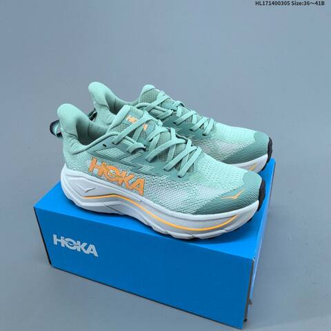 HOKA Challenger 8 Mint Green White Orange Black EU 36-41 Running Shoe Running Sneakers - Unisex (BS-69387)