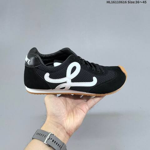 Loewe Ballet Runner 2 0 Black White Gum Brown EU 36-45 Running Shoe Running Sneakers - Unisex (BS-69490)