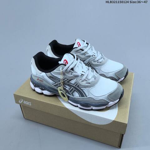 ASICS GEL-NYC White Grey Black Red EU 36-47 Running Shoe Running Sneakers - Unisex (BS-69041)