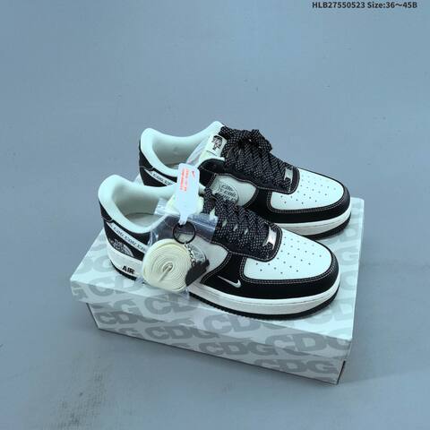 Nike Air Force 1 07 Low White Black Navy Blue EU 36-45 Sneaker - Unisex (BS-60188)