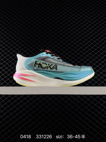 HOKA ONE ONE CIELO X12 0 Cyan White Black Pink Yellow EU 36-45 Running Shoe Running Sneakers - Unisex (BS-86255)