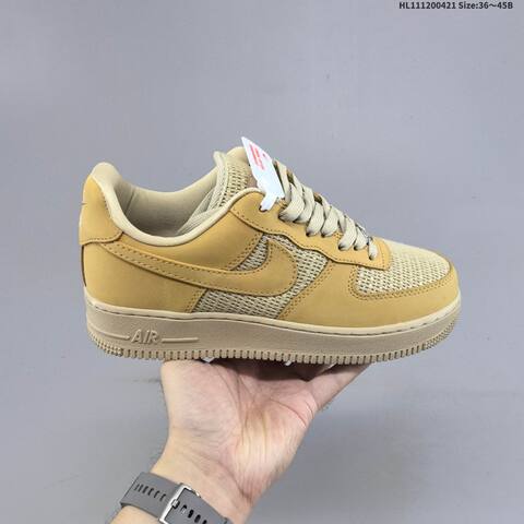 Nike Air Force 1 07 Wheat Beige Light Tan EU 36-45 Sneaker - Unisex (BS-60590)