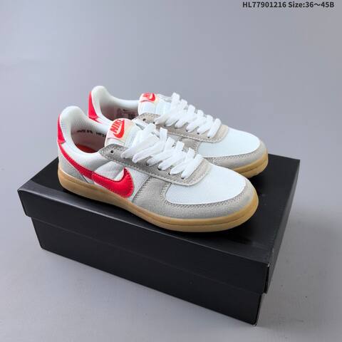 Nike Field General HF3165 104 White Grey Red Gum EU 36-45 Sneaker - Unisex (BS-62635)
