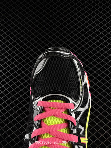 ASICS Gel-Nimbus 16 Black Pink Neon Yellow Silver EU 36-47 Running Shoe Running Sneakers - Unisex (BS-81659)