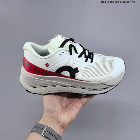 On Cloudultra 3 Black White Red EU 36-46 Trail Shoe Trail Running Sneakers - Unisex (BS-69645)