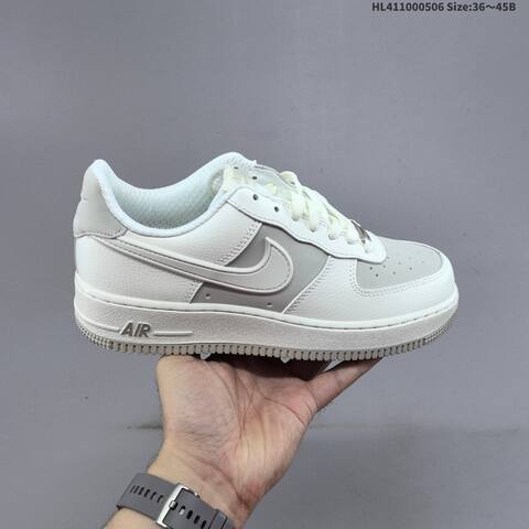 Nike Air Force 1 07 White Black Light Grey EU 36 45 Sneaker EU 36-45 - Unisex (BS-60476)