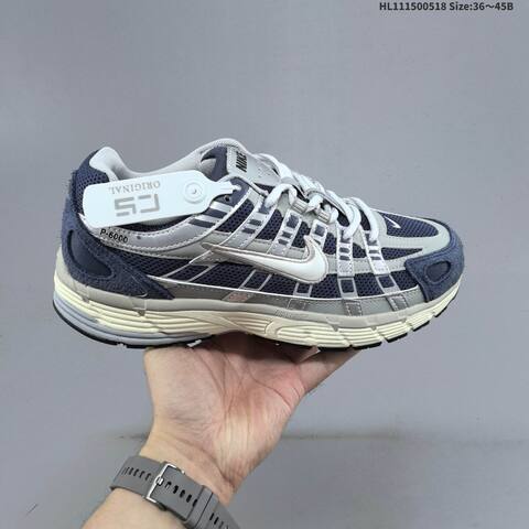 Nike P-6000 Navy Silver White Cream EU 36-45 Running Shoe - Unisex (BS-60279)