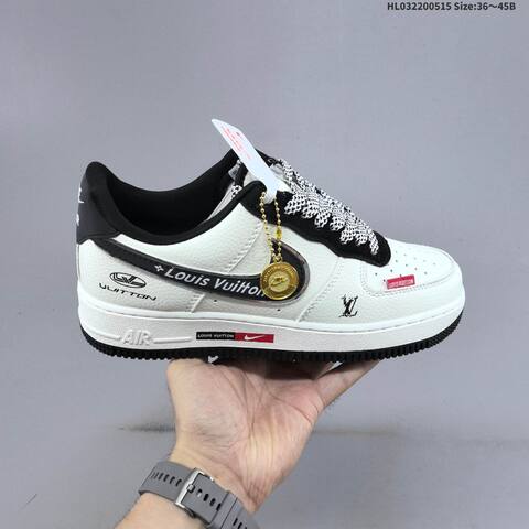 Nike Air Force 1 07 LV8 White Black Red Navy EU 36-45 Sneaker - Unisex (BS-60324)