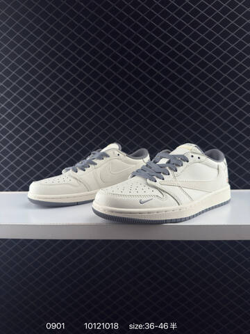Jordan Air Jordan 1 Low OG SP Travis Scott DM7866 104 Off White Grey EU 36-46 Sneaker - Unisex (BS-80791)