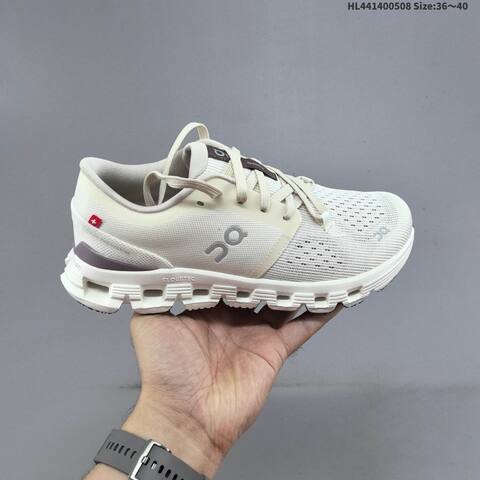 On Running Cloud X 4 Cream White Grey EU 36-40 Running Shoe Running Sneakers - Unisex (BS-69576)