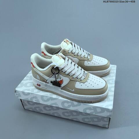 Nike Air Force 1 07 LV8 White Beige Red EU 36-45 Sneaker - Unisex (BS-61260)