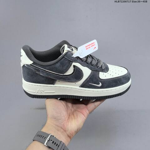 Nike Air Force 1 07 Low Dark Grey Off White EU 36-45 Sneaker - Unisex (BS-60664)