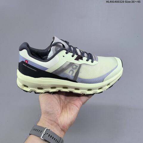 On Cloudvista 2 Pale Lime Black Lavender EU 36-45 Trail Shoe Trail Running Sneakers - Unisex (BS-69655)
