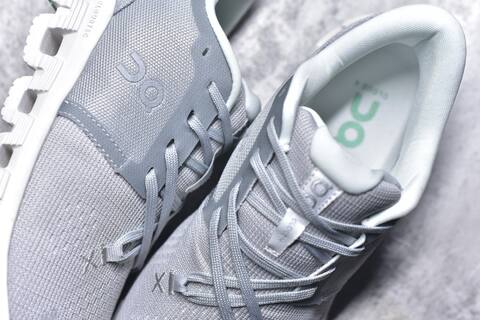 On Cloud X4 Grey White Mint Running Shoe Running Sneakers (BS-59772)