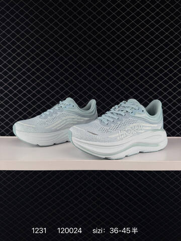 HOKA ONE ONE Bondi 9 Light Blue White EU 36-45 Running Shoe Running Sneakers - Unisex (BS-86337)