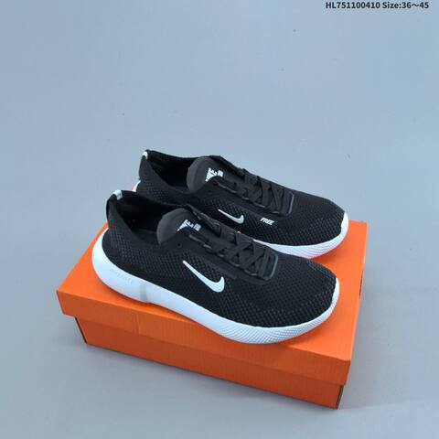 Nike Free Run 2025 Black White Orange EU 36-45 Running Shoe - Unisex (BS-60850)