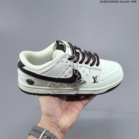 Nike Dunk SB Low Off White Dark Brown Light Blue Navy EU 36-45 Skate Shoe - Unisex (BS-60550)