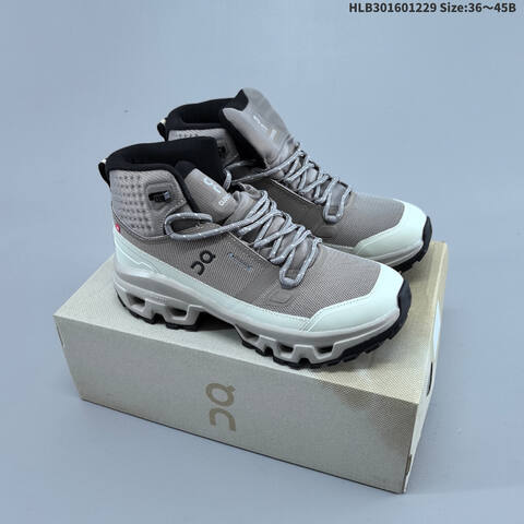 On Running Cloudrock Mid WP Olive Black EU 36-45 Trail Shoe Trail Running Sneakers - Unisex (BS-69726)