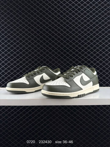 Nike Dunk Low Sail Dark Olive Green White EU 36-46 Skate Shoe - Unisex (BS-81040)